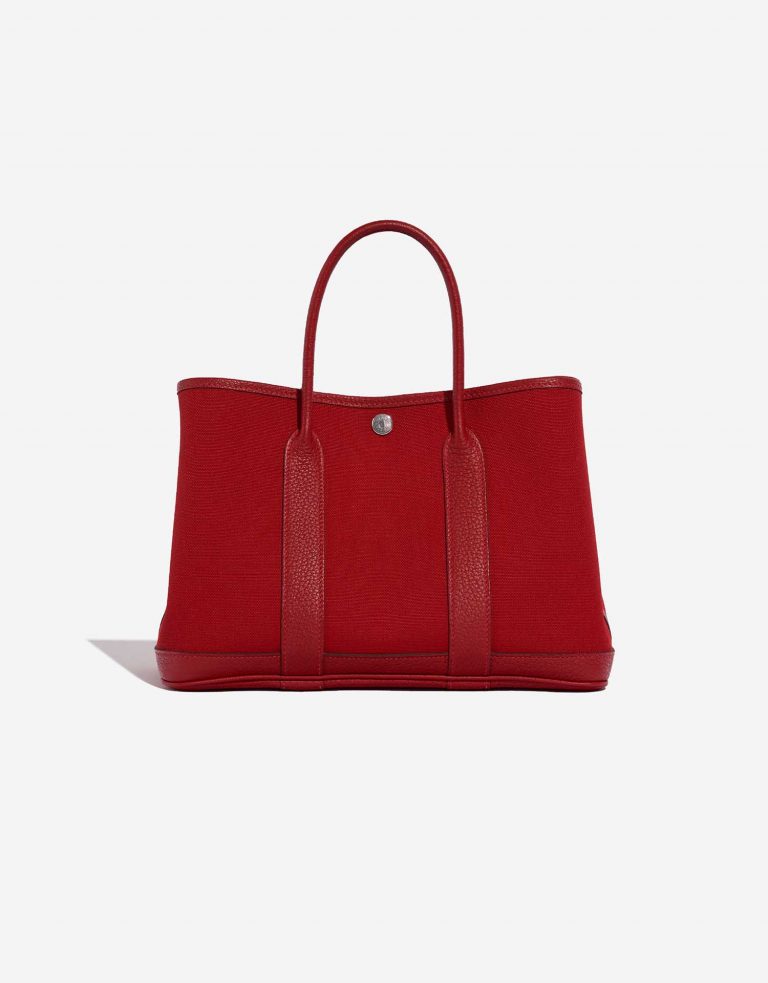 Hermès GardenParty 30 RougePiment Front  | Sell your designer bag on Saclab.com