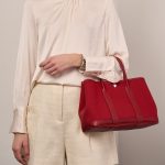 Hermès GardenParty 30 RougePiment Sizes Worn | Sell your designer bag on Saclab.com