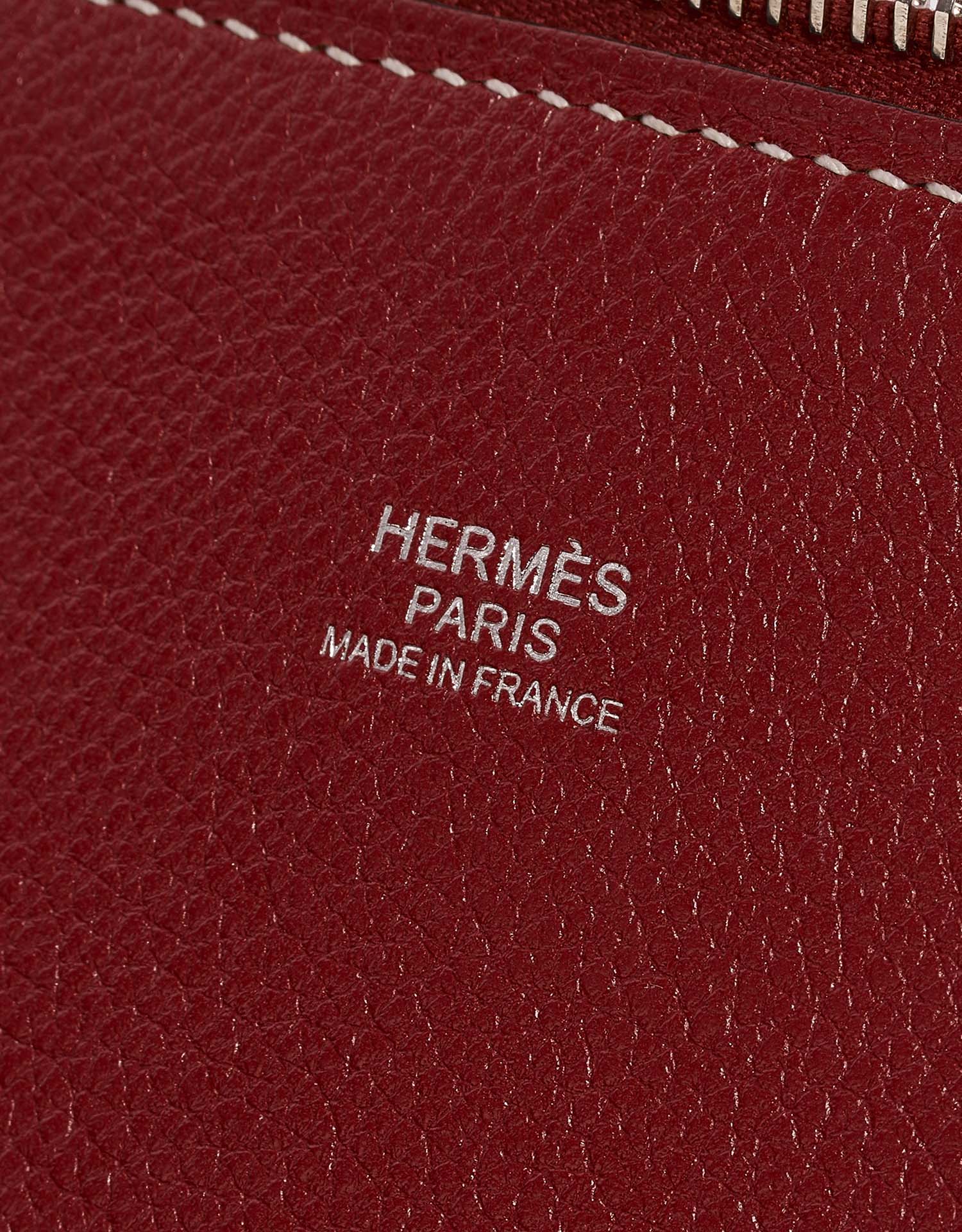 Hermès Bolide 35 RougeGrenat Logo  | Sell your designer bag on Saclab.com