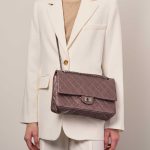 Chanel 255Reissue 226 MetallicLiliac Sizes Worn | Sell your designer bag on Saclab.com