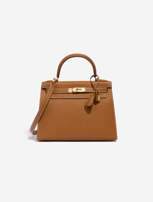 Hermès Kelly28 Gold Front  | Sell your designer bag on Saclab.com