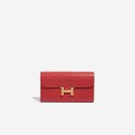 Hermès Constance LongWallet RougeVif Front  | Sell your designer bag on Saclab.com