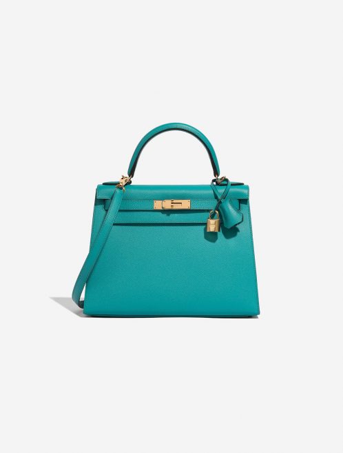 Hermès Kelly 28 BleuPaon Front | Vendre votre sac de créateur sur Saclab.com