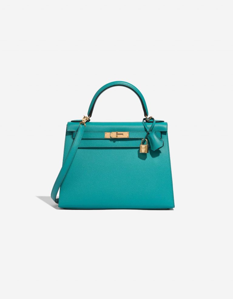 Hermès Kelly 28 BleuPaon Front | Vendre votre sac de créateur sur Saclab.com