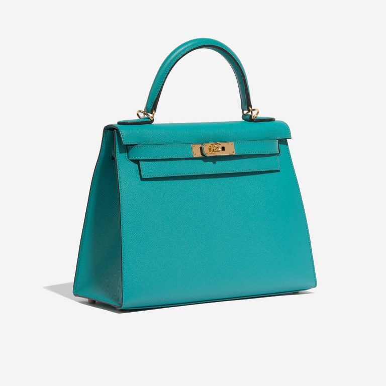 Hermès Kelly 28 BleuPaon Side Front  | Sell your designer bag on Saclab.com