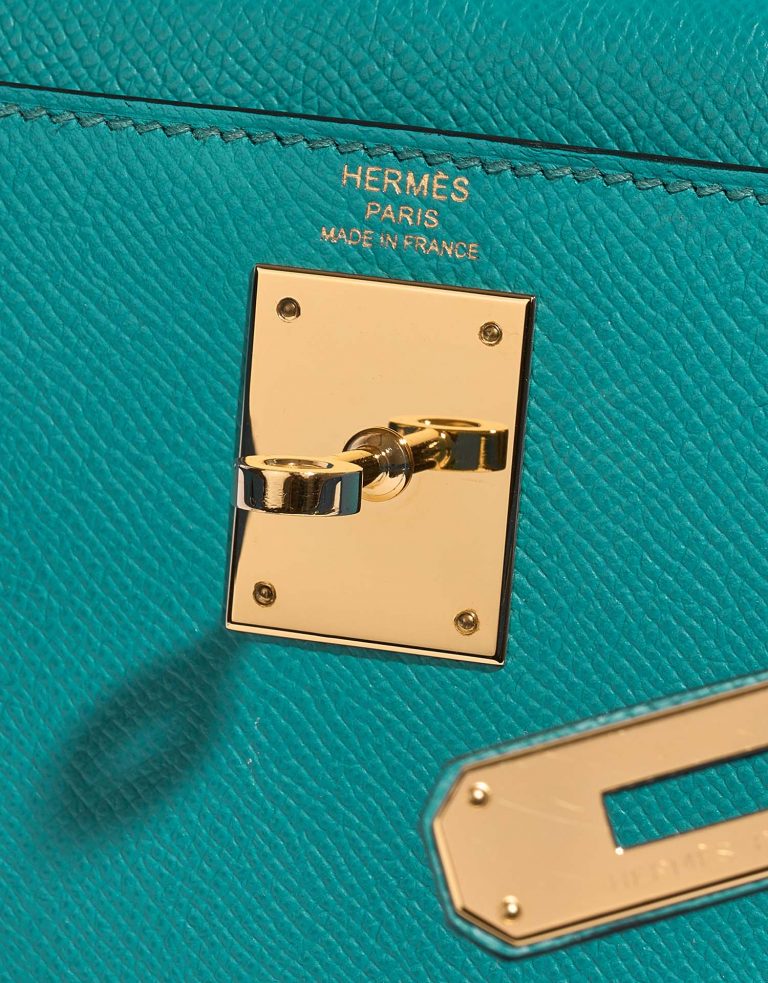 Hermès Kelly 28 BleuPaon Logo  | Sell your designer bag on Saclab.com