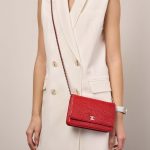 Chanel Camellia WOC Red Sizes Worn | Sell your designer bag on Saclab.com