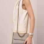 Chanel ChainHandle Grey Sizes Worn | Sell your designer bag on Saclab.com