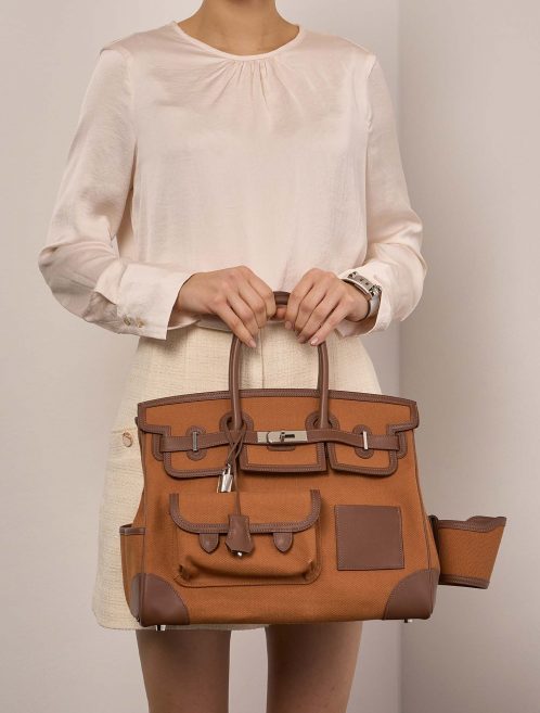 Hermès Birkin 35 Marron&amp;Gold Tailles Porté | Vendez votre sac de créateur sur Saclab.com