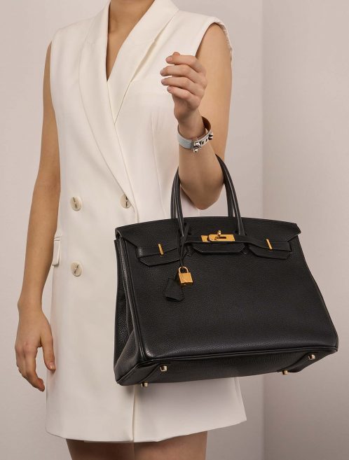 Hermès Birkin 35 Black Sizes Worn | Sell your designer bag on Saclab.com