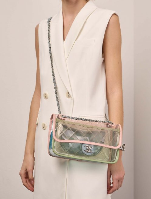 Chanel Timeless Medium Transparent Sizes Worn | Sell your designer bag on Saclab.com