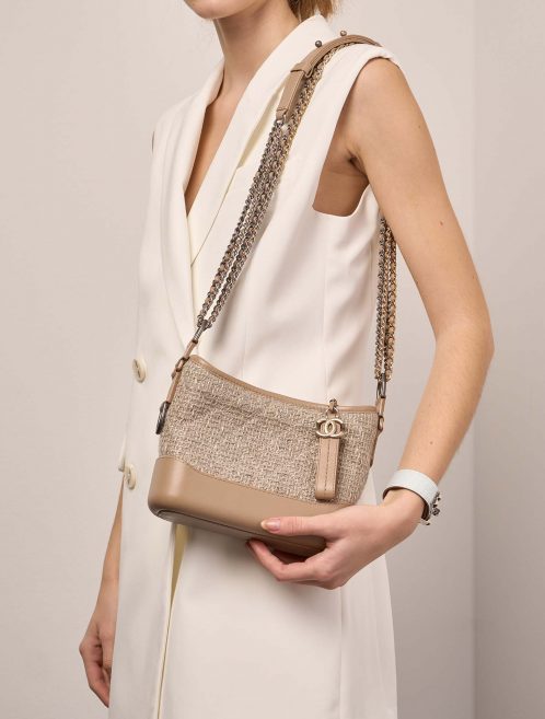 Chanel Gabrielle Small Beige Sizes Worn | Sell your designer bag on Saclab.com