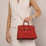 Hermès Birkin 25 RougeVermillion 1M | Sell your designer bag on Saclab.com
