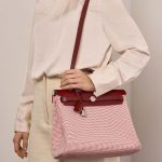 Hermès Herbag 31 EcruBlanc-Framboise-Rouge 1M | Sell your designer bag on Saclab.com