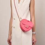 Chanel TimelessHeart Medium Pink Sizes Worn | Sell your designer bag on Saclab.com