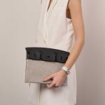 Hermès Birkin3in1 30 Black-Ecru Sizes Worn| Sell your designer bag on Saclab.com