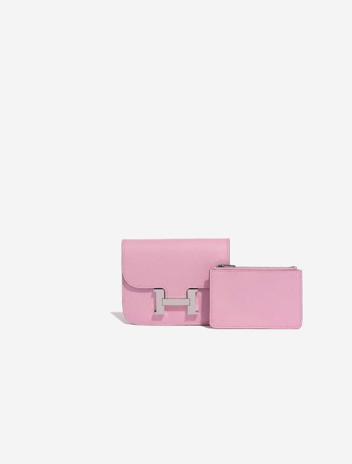 Hermès Constance SlimWallet MauveSilvestre Front  | Sell your designer bag on Saclab.com
