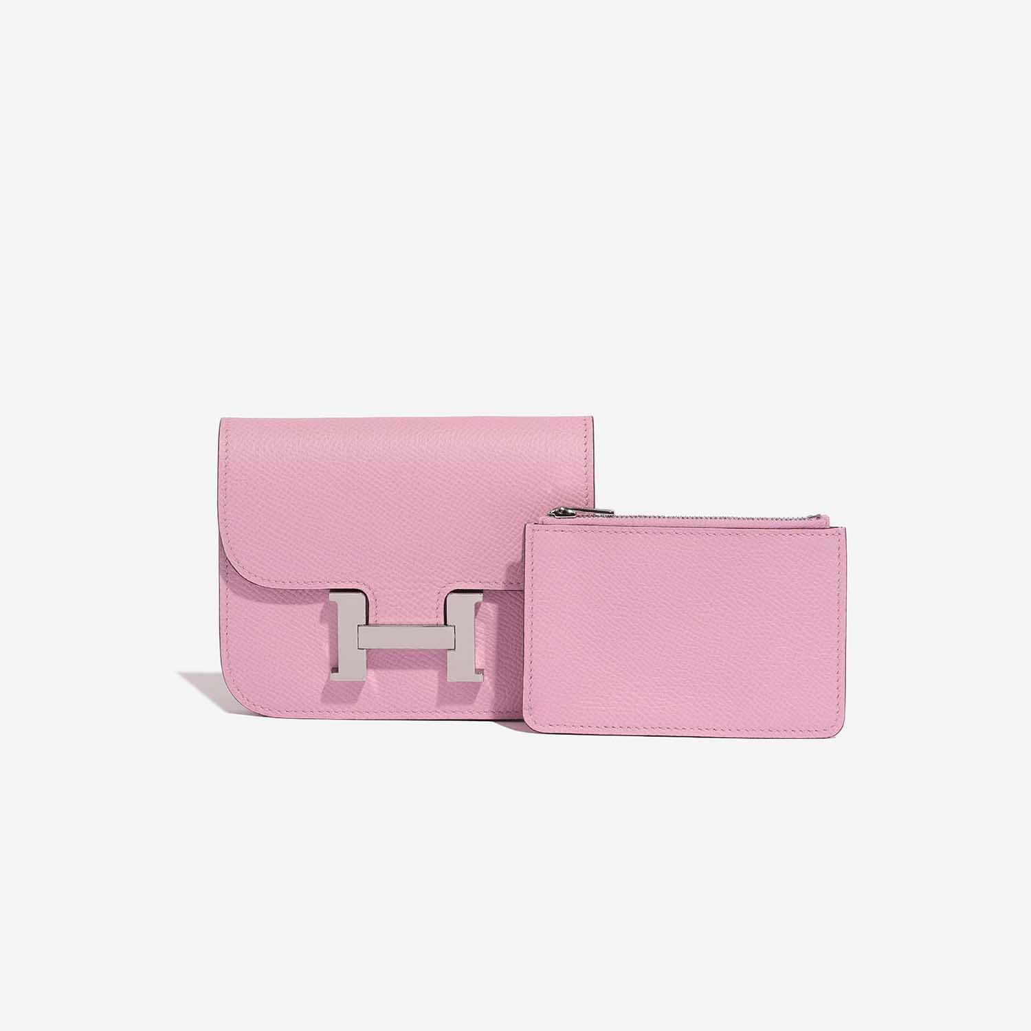 NEW Hermes Constance Slim Wallet Pink (Mauve Sylvestre) Belt Bag