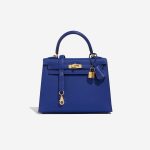 Hermès Kelly 25 BleuRoyal Front  | Sell your designer bag on Saclab.com