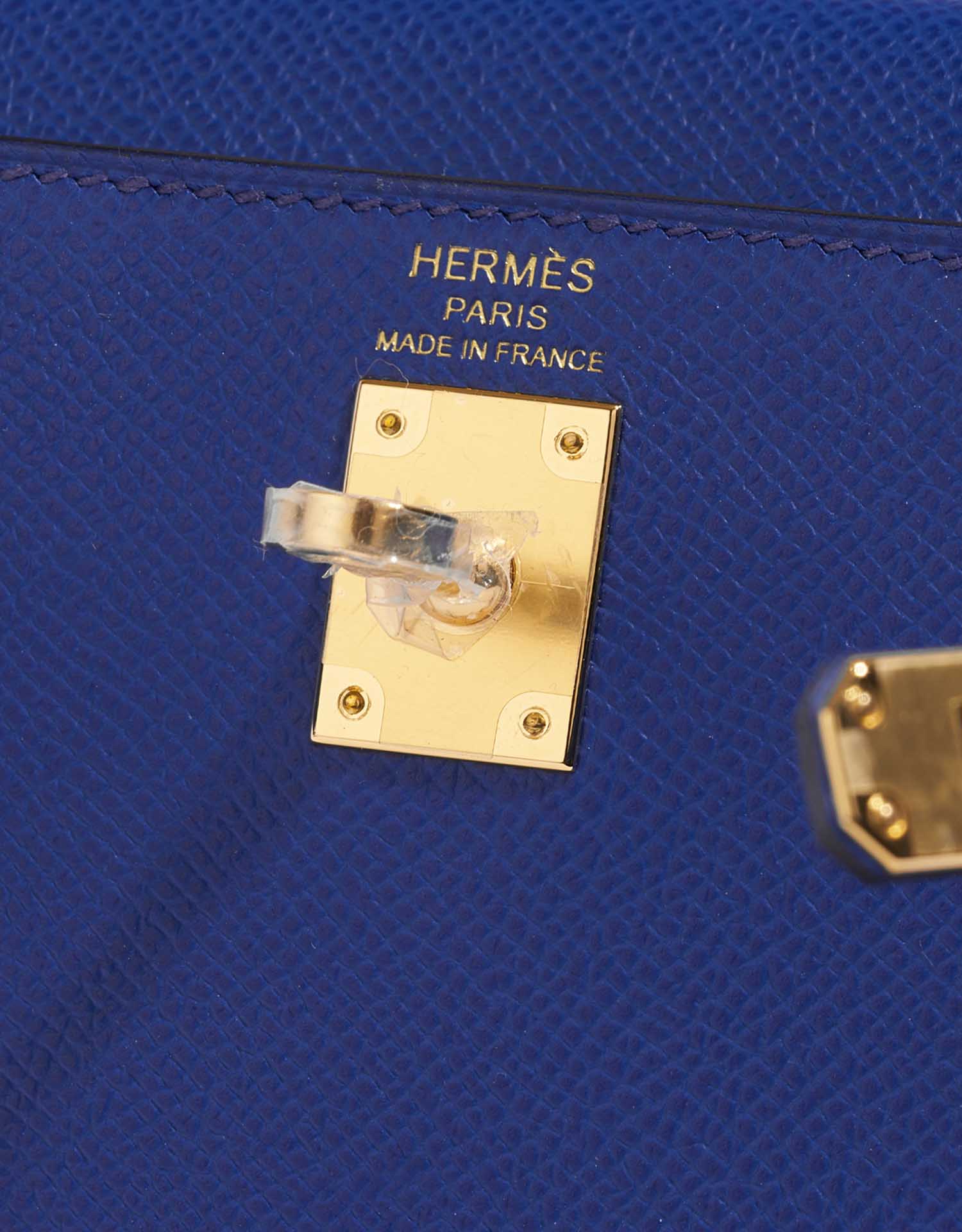 Hermès Kelly 25 BleuRoyal Logo  | Sell your designer bag on Saclab.com