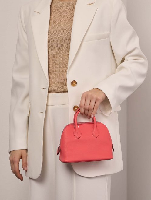 Hermès Bolide 20Mini RoseTexas Größen Getragen | Verkaufen Sie Ihre Designer-Tasche auf Saclab.com