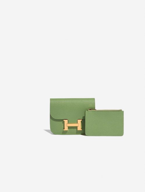Hermès Constance SlimWallet VertCriquet Front  | Sell your designer bag on Saclab.com