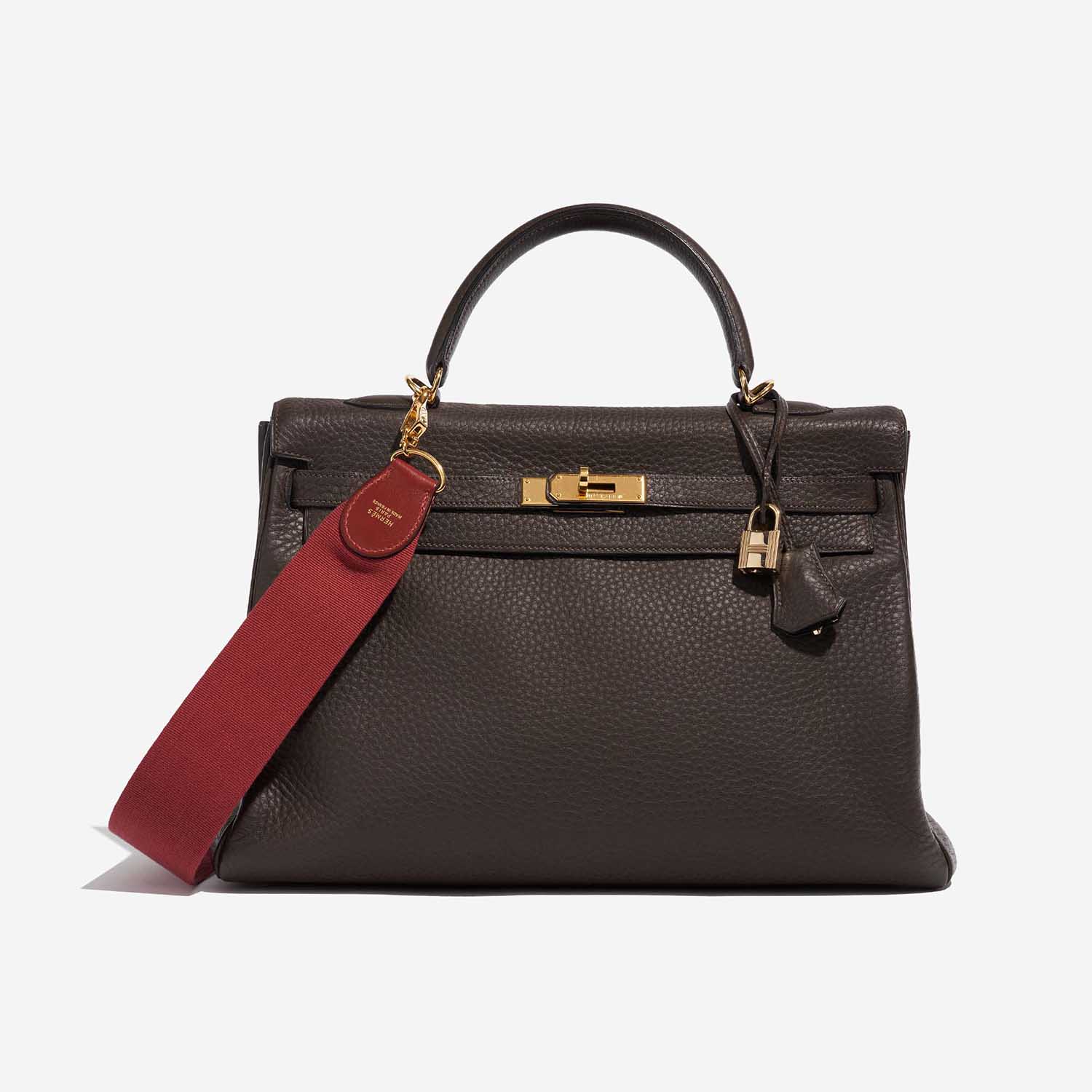 Hermès Kelly 35 Chocolate 1F S | Sell your designer bag on Saclab.com