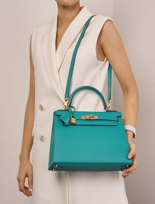 Hermès Kelly 28 BleuPaon 1M | Sell your designer bag on Saclab.com