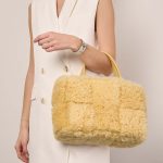 BottegaVeneta Tote Medium TeddyGold Sizes Worn | Sell your designer bag on Saclab.com