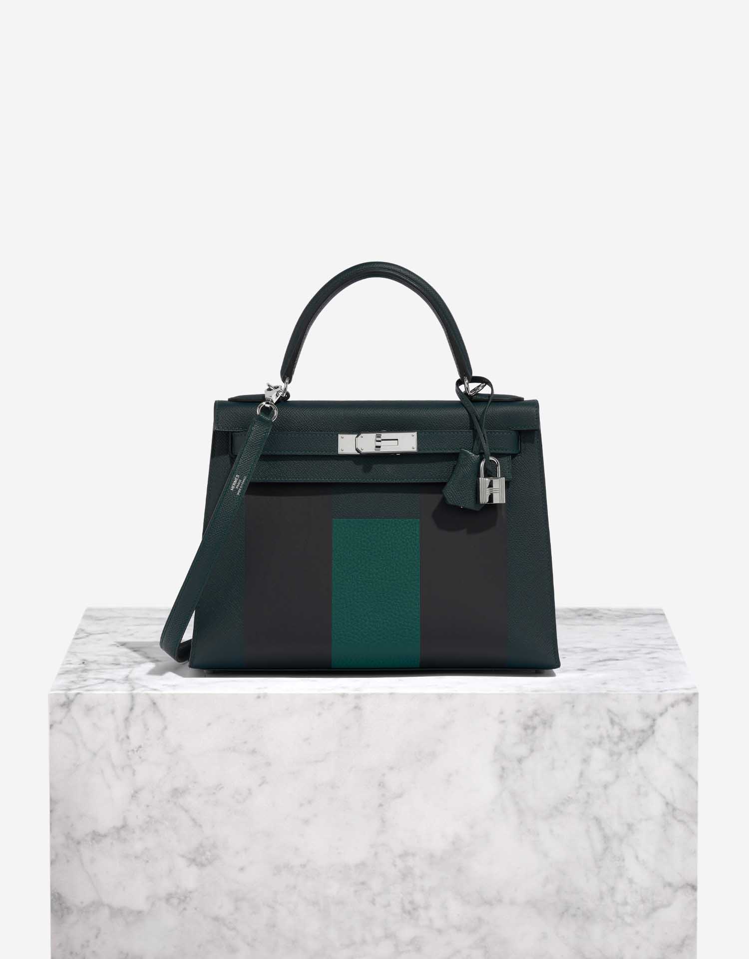 Hermès JPG Kelly Pochette Malachite Bag