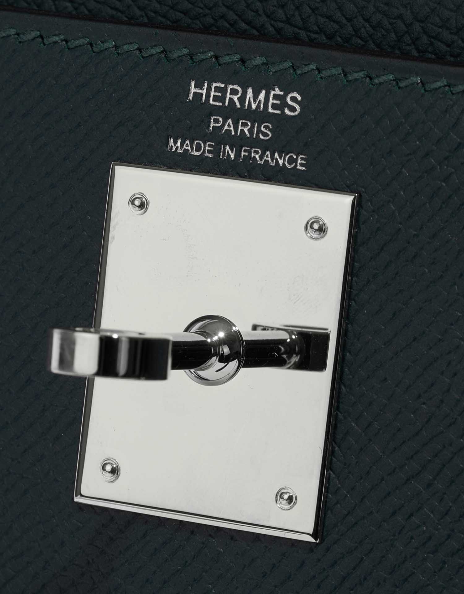Hermès Kelly Limited Edition 28 Malachite/Noir (Black)/Bleu