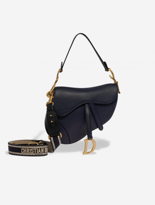 Pre-owned Dior Tasche Saddle Kalbsleder Dark Blue Blue Front | Verkaufen Sie Ihre Designer-Tasche auf Saclab.com