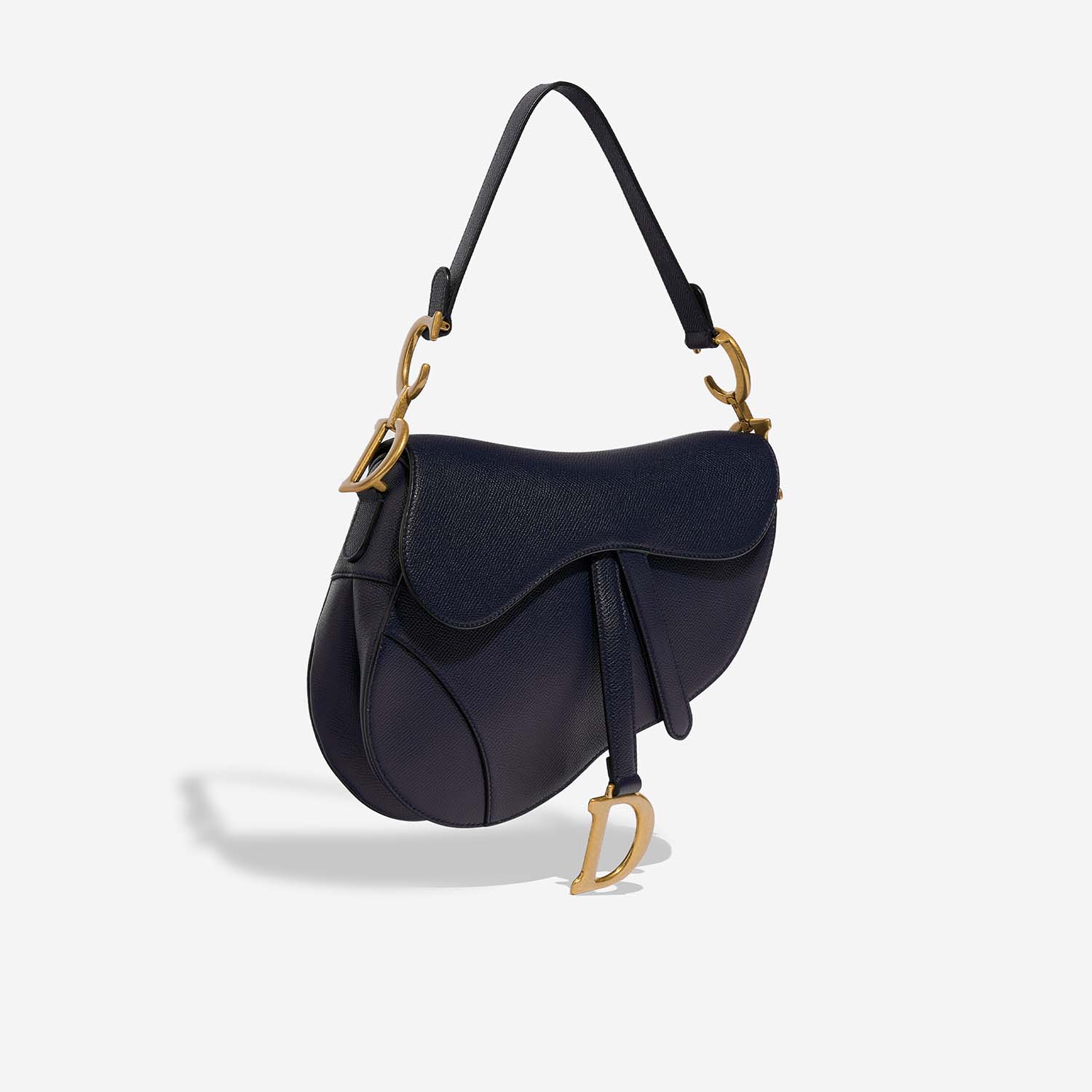 Dior Saddle Medium DarkBlue Side Front | Vendez votre sac de créateur sur Saclab.com