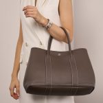 Hermès GardenParty 36 Etoupe Sizes Worn | Sell your designer bag on Saclab.com
