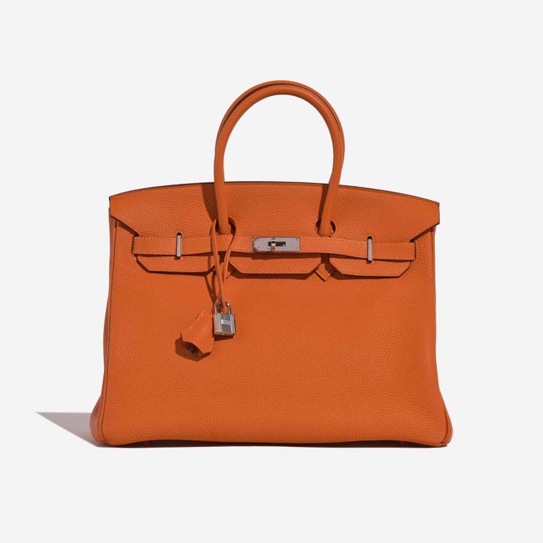 Hermès Birkin 35 Orange Front  | Sell your designer bag on Saclab.com