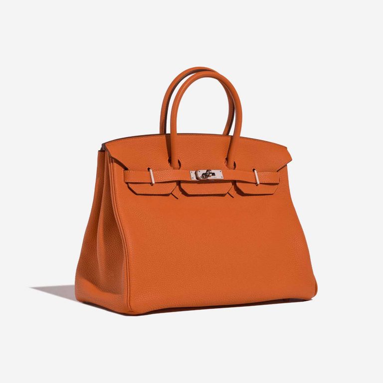 Hermès Birkin 35 Orange Side Front  | Sell your designer bag on Saclab.com