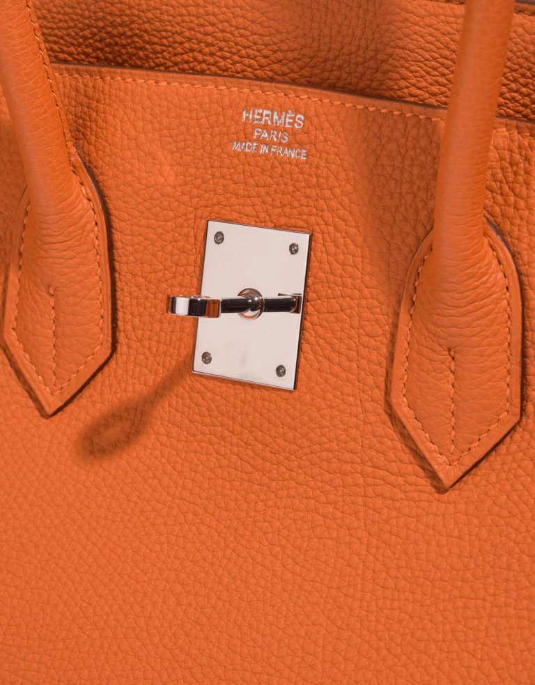 Hermès Birkin 35 Orange Logo  | Sell your designer bag on Saclab.com