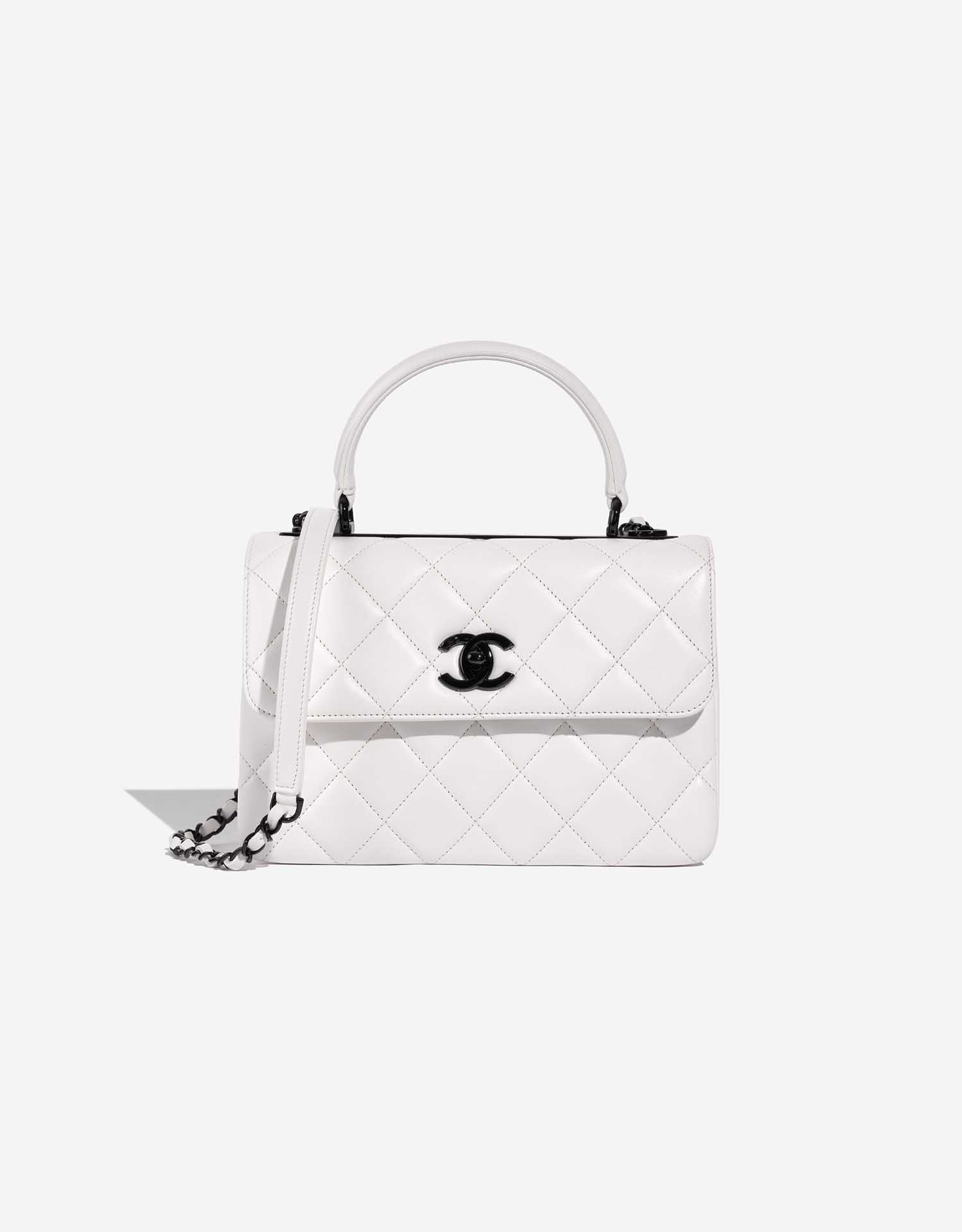 Chanel Timeless Handle Small Lamb White
