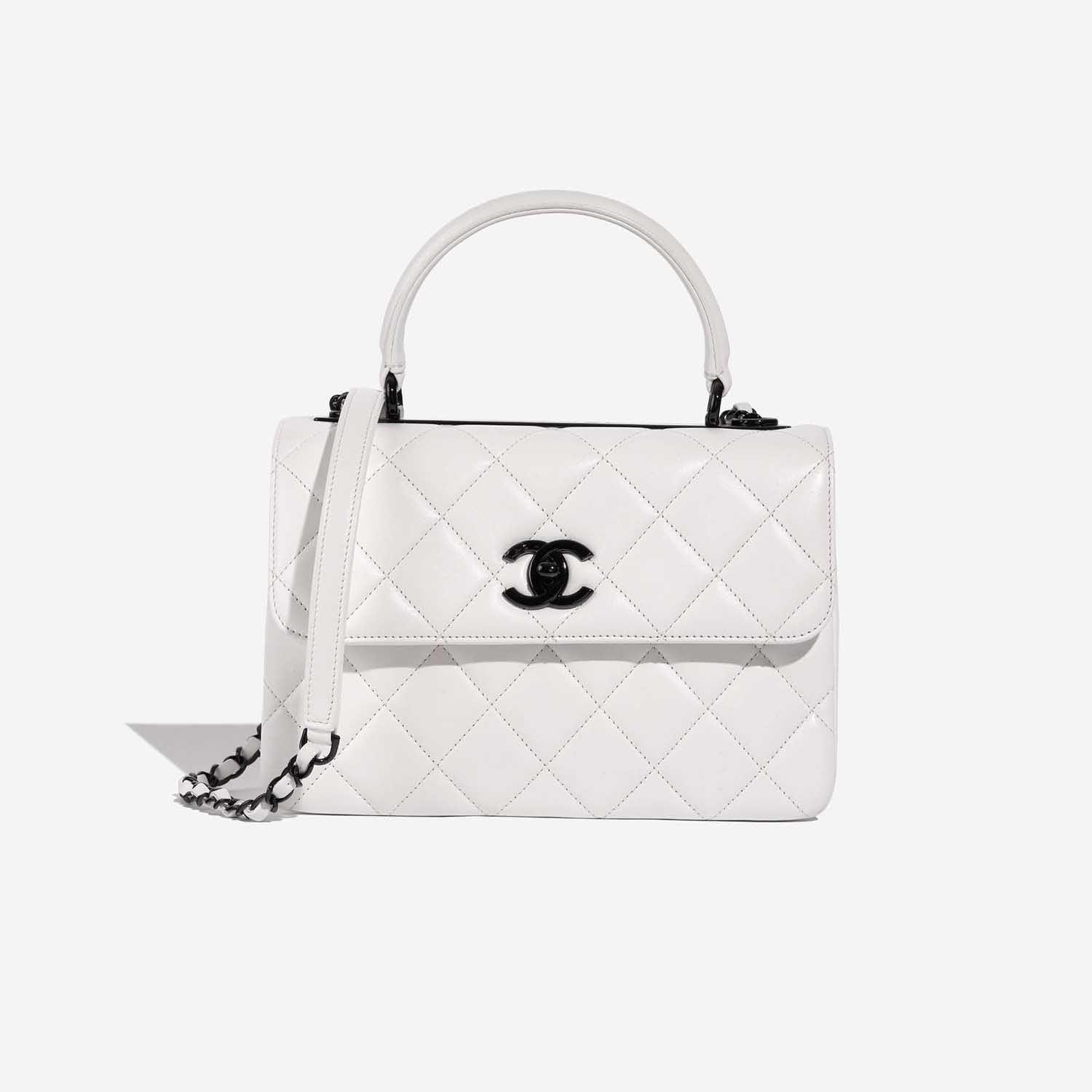 Chanel TimelessHandle Small White Front  | Sell your designer bag on Saclab.com