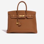 Hermès Birkin 35 Gold Front  | Sell your designer bag on Saclab.com