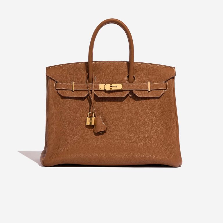 Hermès Birkin 35 Gold Front  | Sell your designer bag on Saclab.com