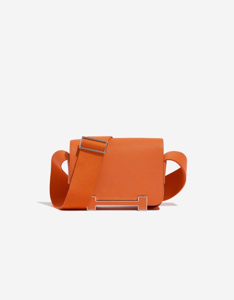 Hermès Geta Orange Front  | Sell your designer bag on Saclab.com