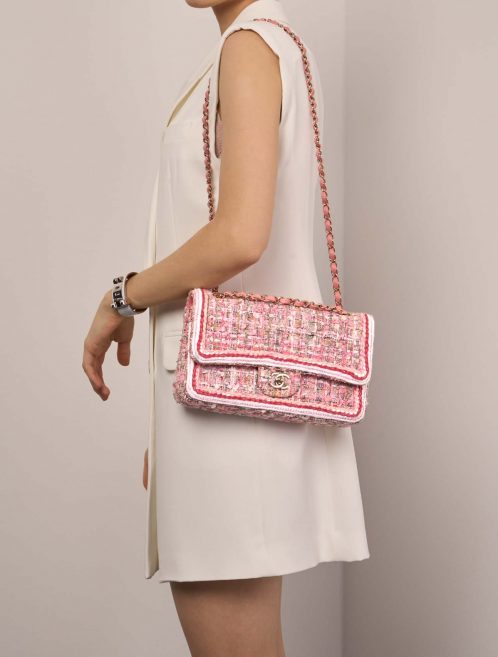 Chanel Timeless Moyenne Rose Tailles Portée | Vendez votre sac de créateur sur Saclab.com