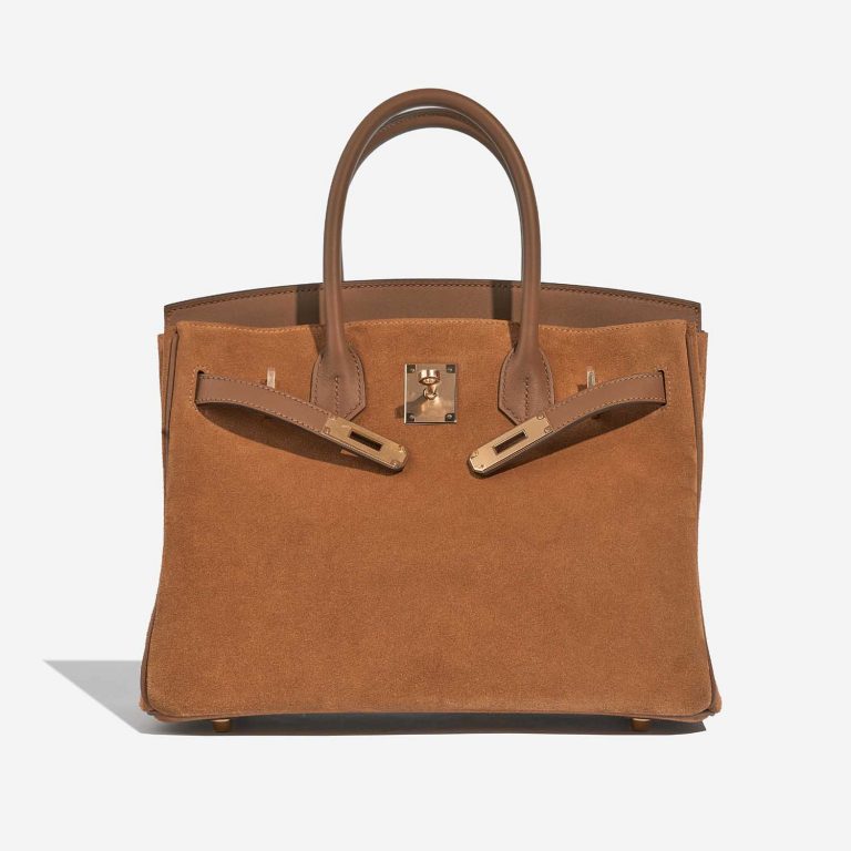 Hermès Birkin 30 Chamois-Alezan Front Open | Sell your designer bag on Saclab.com