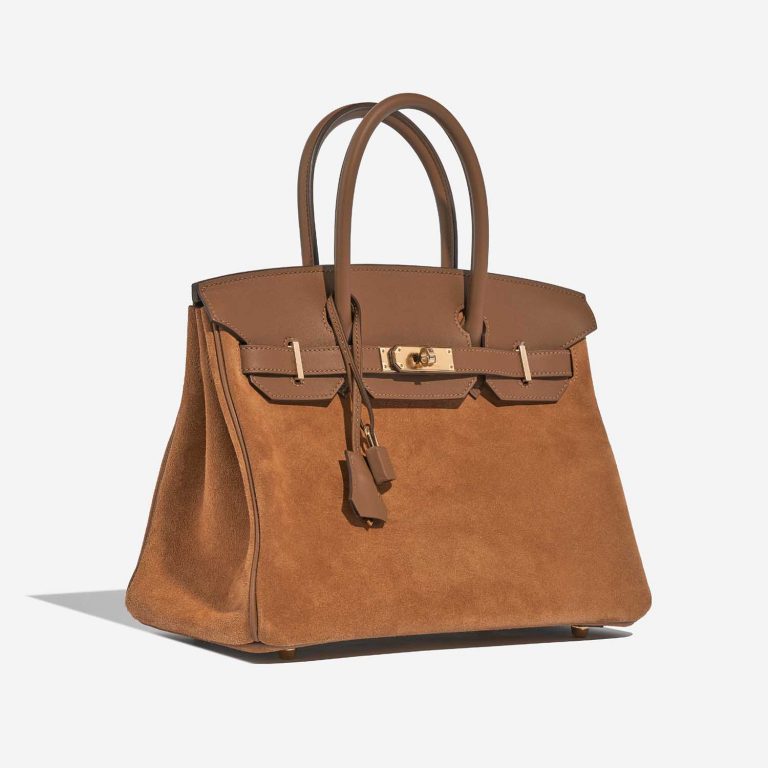 Hermès Birkin 30 Chamois-Alezan Side Front  | Sell your designer bag on Saclab.com