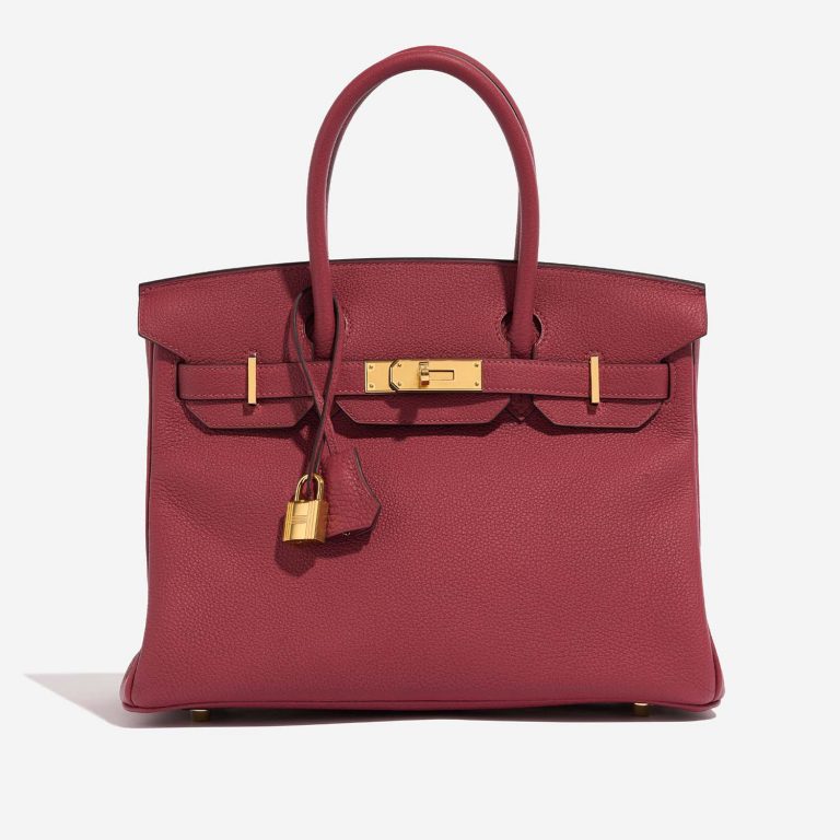 Hermès Birkin 30 RougeGrenat Front  | Sell your designer bag on Saclab.com