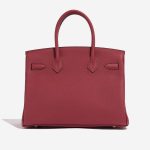 Hermès Birkin 30 RougeGrenat Back  | Sell your designer bag on Saclab.com