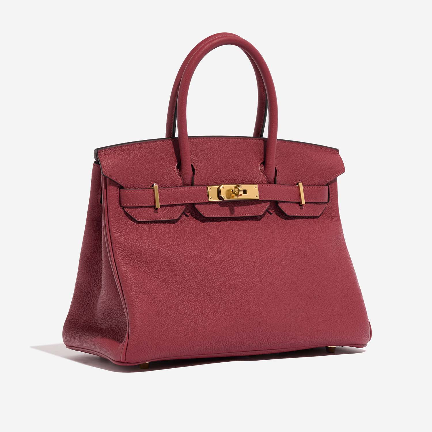 Hermès Birkin 30 RougeGrenat Side Front  | Sell your designer bag on Saclab.com