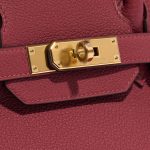 Hermès Birkin 30 RougeGrenat Closing System  | Sell your designer bag on Saclab.com