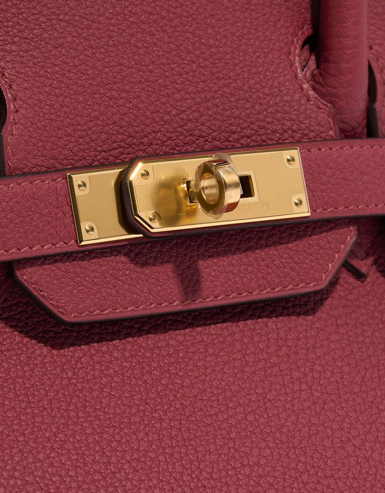 Hermès Birkin 30 RougeGrenat Closing System  | Sell your designer bag on Saclab.com